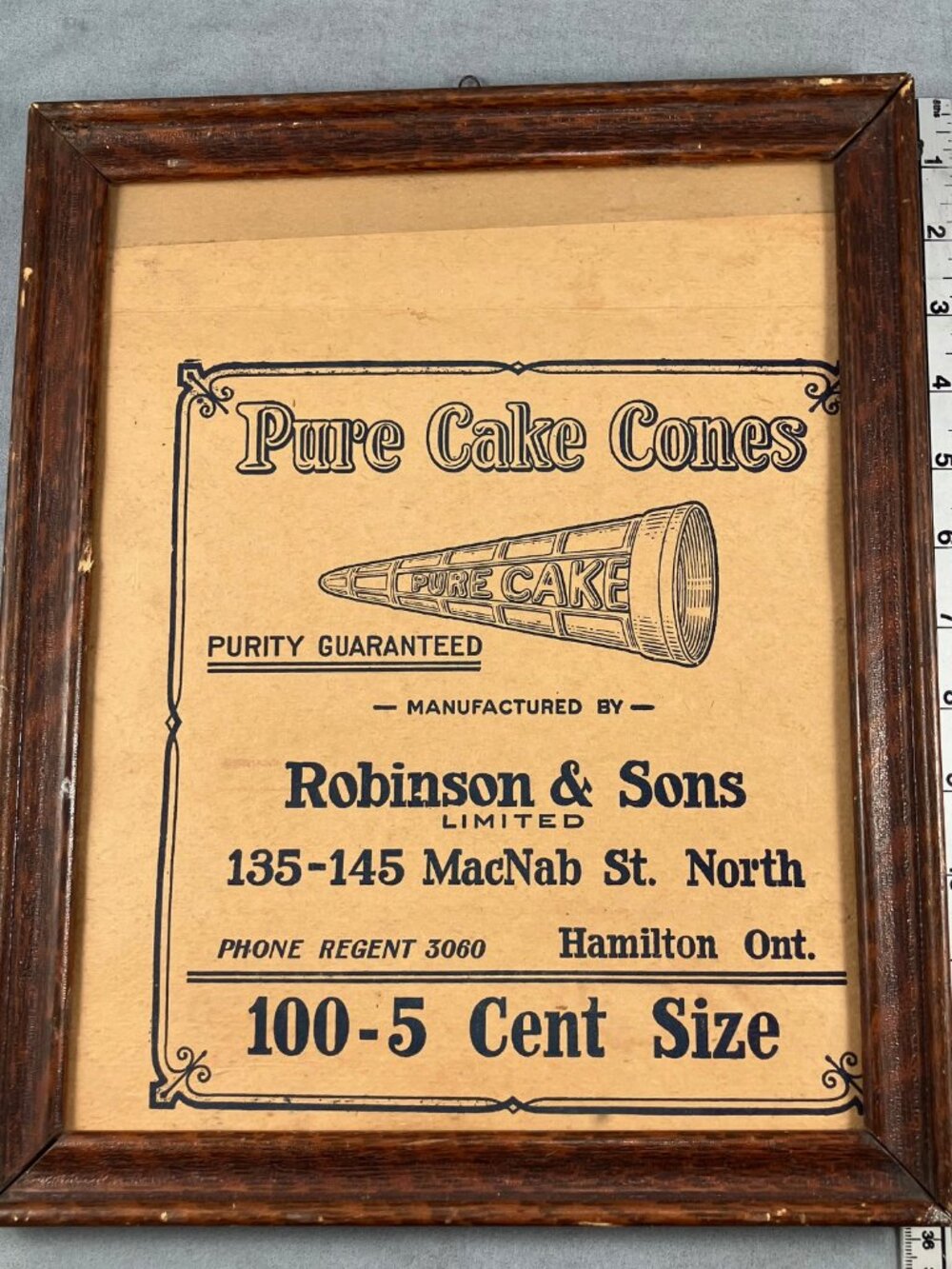 Vintage Distressed Brown Wood Frame 9" x 12"
